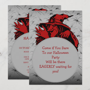Sorcière Halloween Fête Invitation