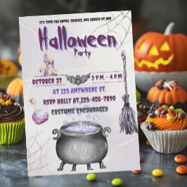 Sorcières et démonistes Invitation Carte plate