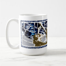 "Sore Afraid Silver I" Weihnachtskarten-Tasse