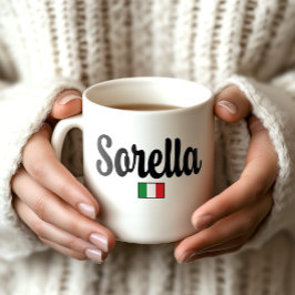 Sorella Italian Flag Mug - Gift for Sister