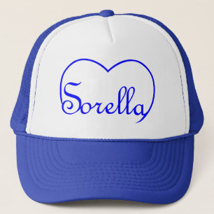 Sorella Italian Sister heart Blue Truckerkappe