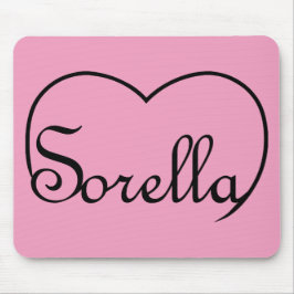 Sorella Italian Sister heart Mousepad