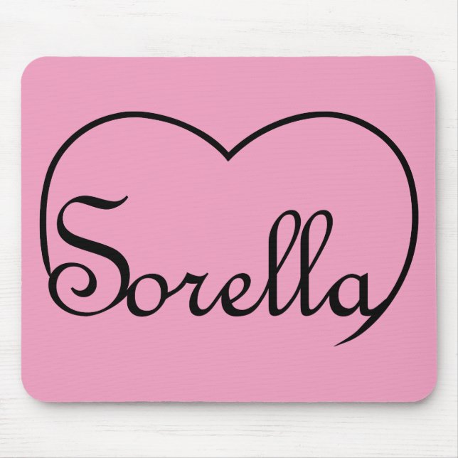 Sorella Italian Sister heart Mousepad (Vorne)