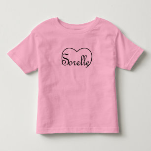 Sorelle Italian Sisters heart Kleinkind T-shirt