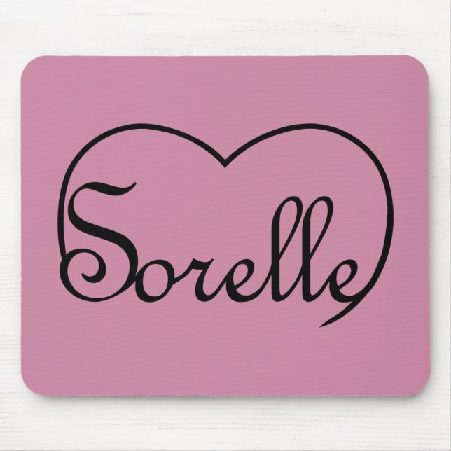 Sorelle Italian Sisters heart Mousepad (Vorne)