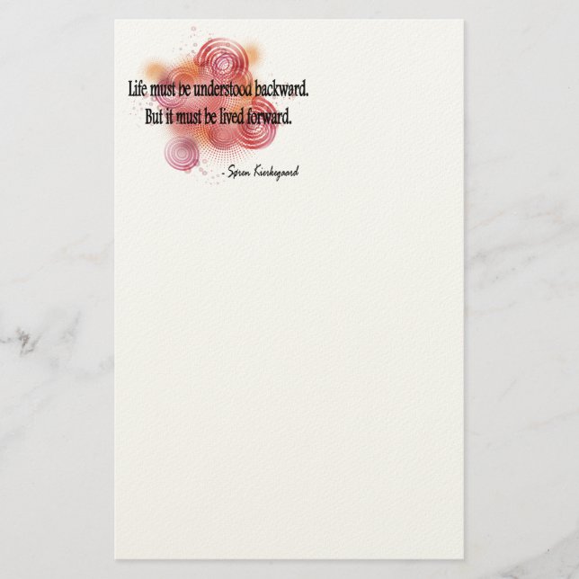 Soren Kierkegaard Briefpapier (Vorderseite)