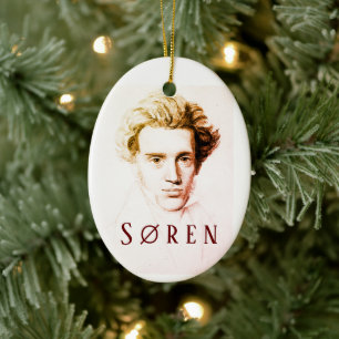 Søren Kierkegaard Keramik Ornament