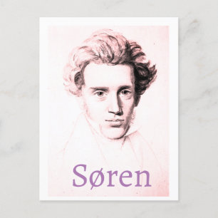Søren Kierkegaard Postkarte