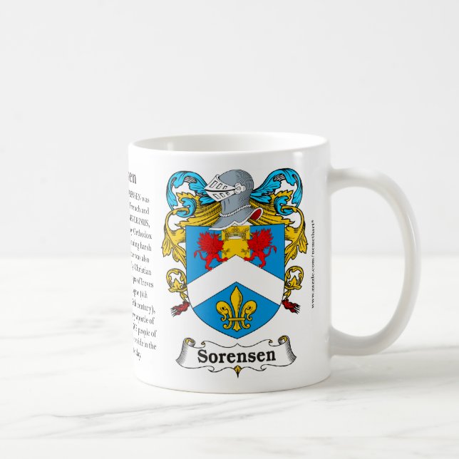Sorensen Familien-Wappen Tasse (Rechts)