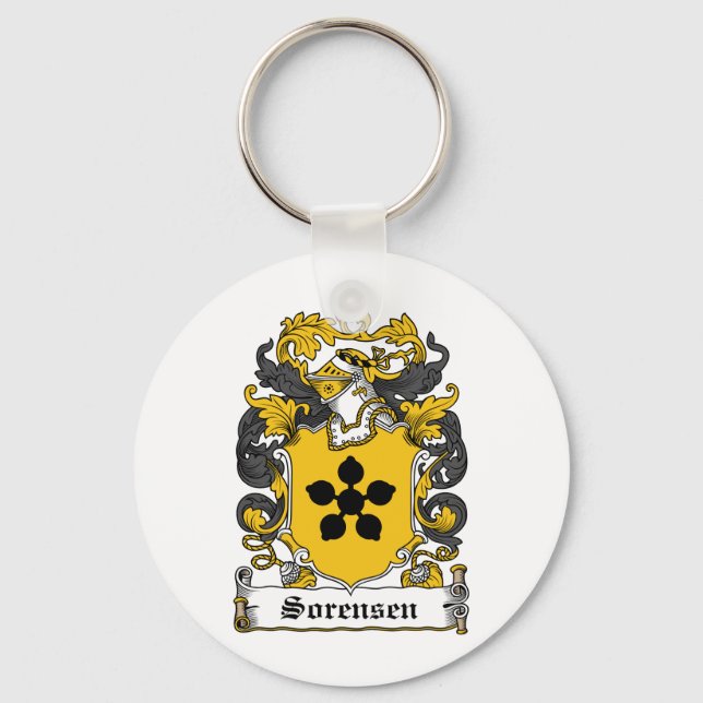 Sorensen Familienwappen Schlüsselanhänger (Vorderseite)