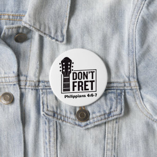 Sorge dich nicht (Philipper 4:6-7) Gitarre  Button