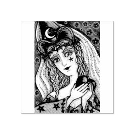 SORGE, GOTH HALLOWEWEEN MIT RUBBER-BRIEFMARKE GUMMISTEMPEL