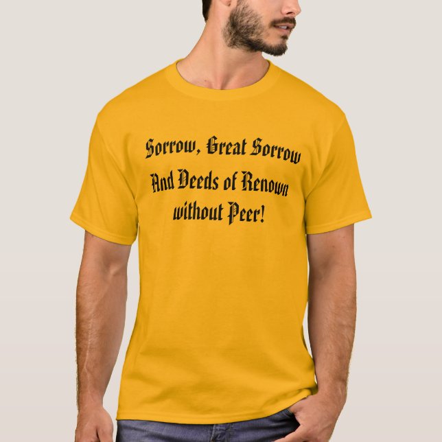 Sorge, großes Sorgen-Shirt T-Shirt (Vorderseite)