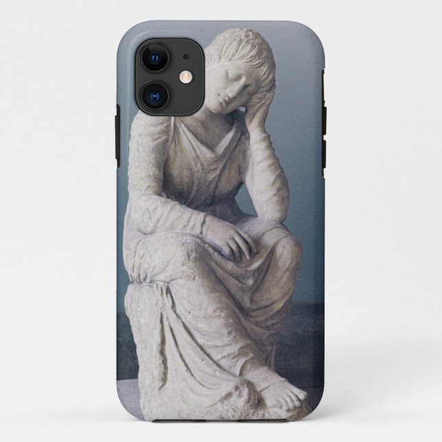 Sorgen machendes Mädchen, Dachboden, Griechenland, Case-Mate iPhone Hülle (Rückseite)