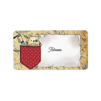 Sorgenfressertasche Adressaufkleber