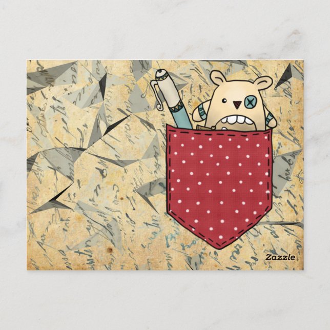 Sorgenfressertasche Postkarte (Rückseite)
