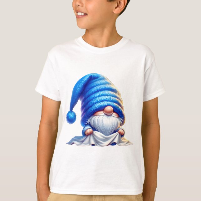 Sorgfältig fokussierte Zahnfaltenwäsche T-Shirt (Vorderseite)