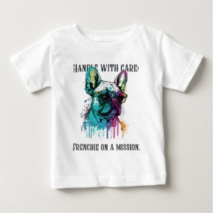 Sorgfältig umgehen: Franzose bei einer Mission Baby T-shirt