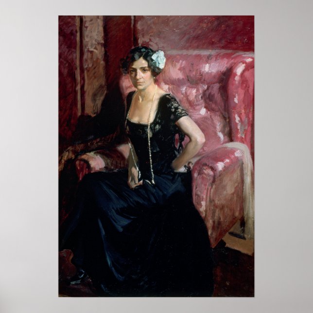 Sorolla - Kleidung im Abend Poster (Vorne)