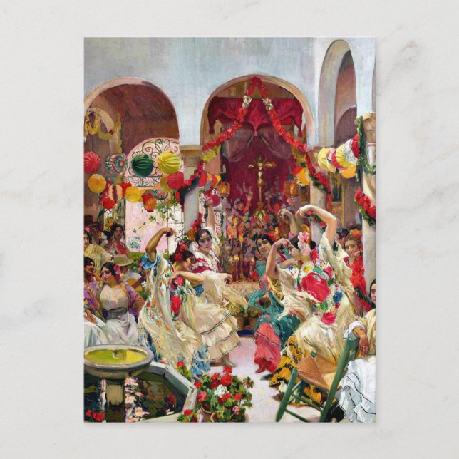 Sorolla: Seville-The-Dance Postkarte (Vorderseite)