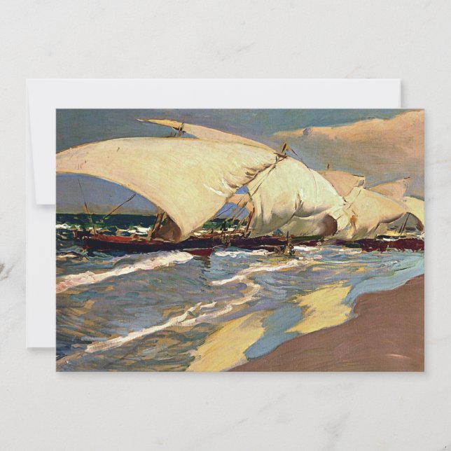 Sorolla - Valencianische Boote (Vorderseite)