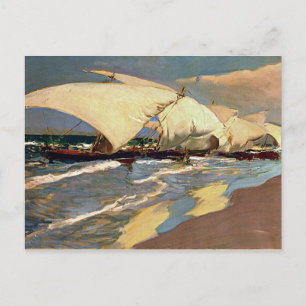 Sorolla - Valencianische Boote Postkarte