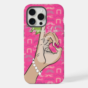Sorority Life pink stache iPhone-Hülle iPhone 15 Pro Max Hülle