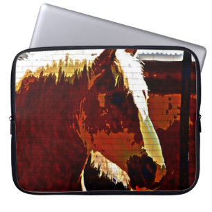 Sorrel Pferd in Profile Laptop-Computer-schläfchen Laptopschutzhülle
