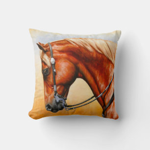 Sorrel Western Pleasure Quarter Horse Kissen