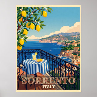 Sorrent Italien Reise Poster