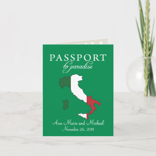 Sorrente Italie Faire-part de mariage Passeport