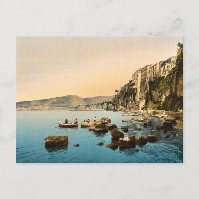 Sorrento am Meer, Neapel, Italien Klassiker Fotogr Postkarte (Vorderseite)