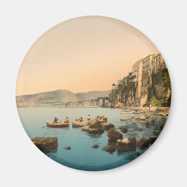 Sorrento am Meer, Neapel, Kampanien, Italien Magnet (Vorne)