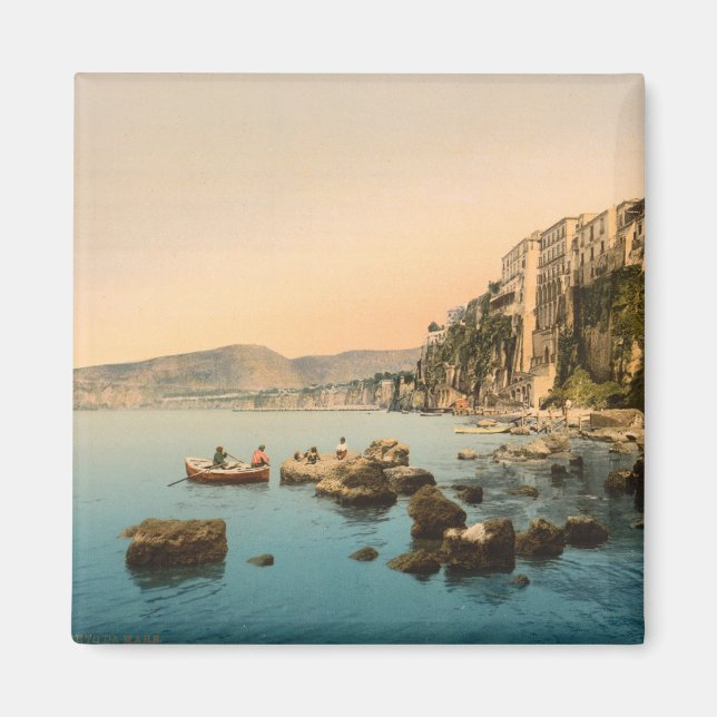 Sorrento am Meer, Neapel, Kampanien, Italien Magnet (Vorne)