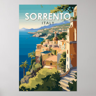 Sorrento Italien Reise Kunst Vintage Poster