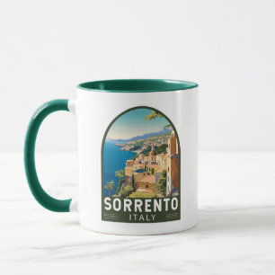 Sorrento Italien Reise Kunst Vintage Tasse