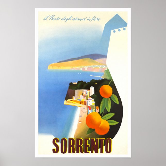 Sorrento Italien Vintage Poster (Vorne)