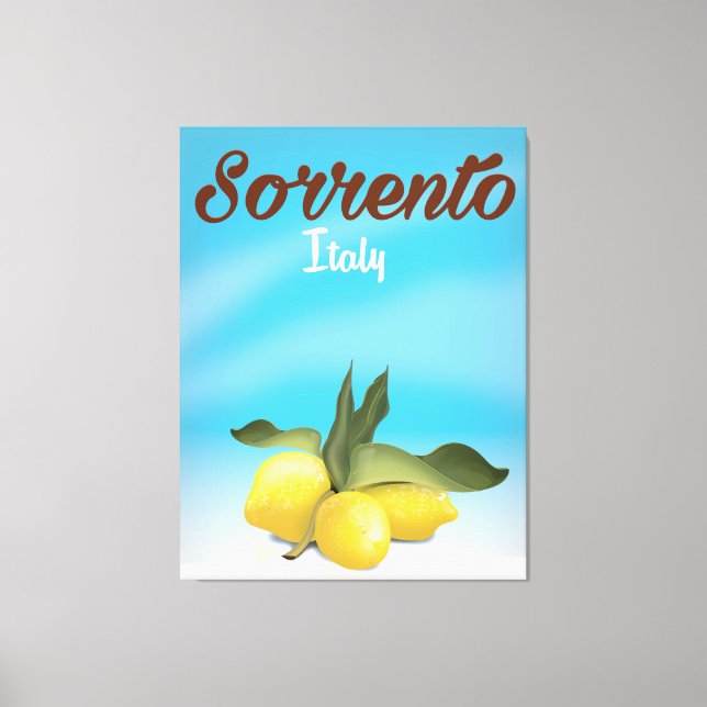 Sorrento Italienisches Reiseplakat Leinwanddruck (Vorderseite)