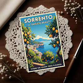 Sorrento, Italy: A Vintage 1960s  Postkarte