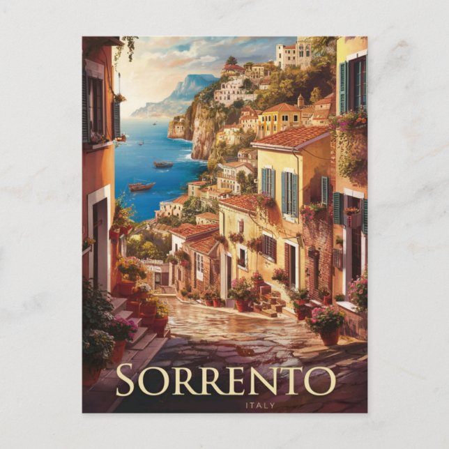 Sorrento Italy Street Postkarte (Vorderseite)