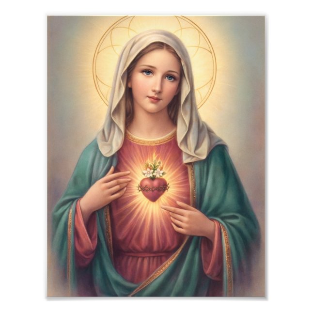 Sorrowful & Immaculate Heart of Mary Catholic Fotodruck (Vorne)