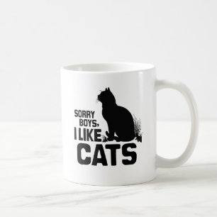 SORRY BOYS I like CATS -.png Kaffeetasse