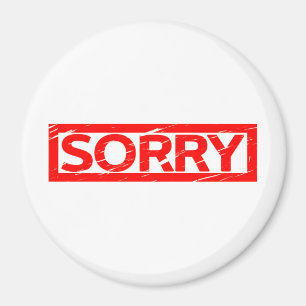 Sorry Briefmarke Magnet
