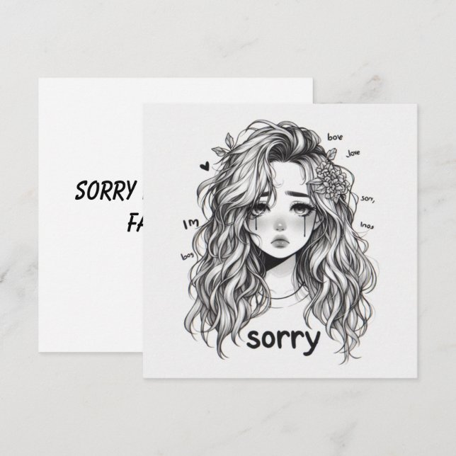 Sorry Cards  Feiertagskarte (Vorne/Hinten)