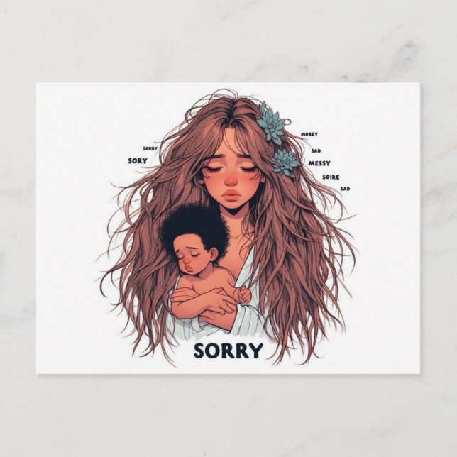 Sorry Cards  Postkarte (Vorderseite)