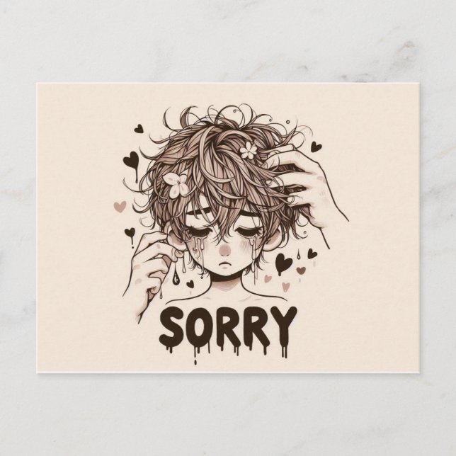 Sorry Cards  Postkarte (Vorderseite)