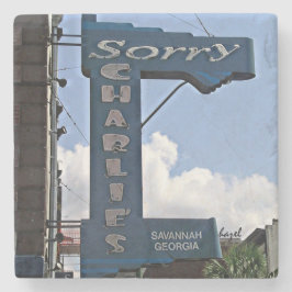 Sorry Charlie's Oyster Bar, Savannah Ga. Untersetz Steinuntersetzer