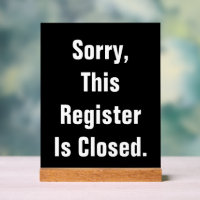Sorry, dass dieses Register ist geschlossen schwar