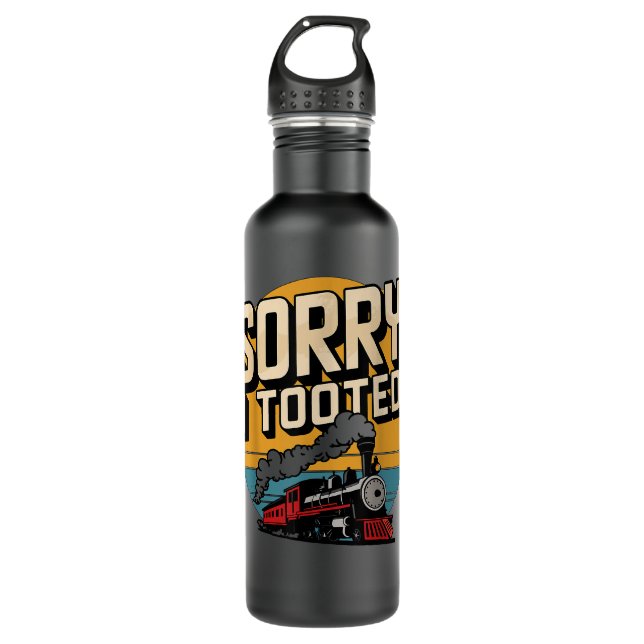 Sorry, dass ich getoodet Lokomotive Train Edelstahlflasche (Vorderseite)