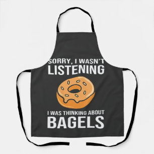 Sorry, dass ich über Bagels jüdischen Hanukkah nac Schürze